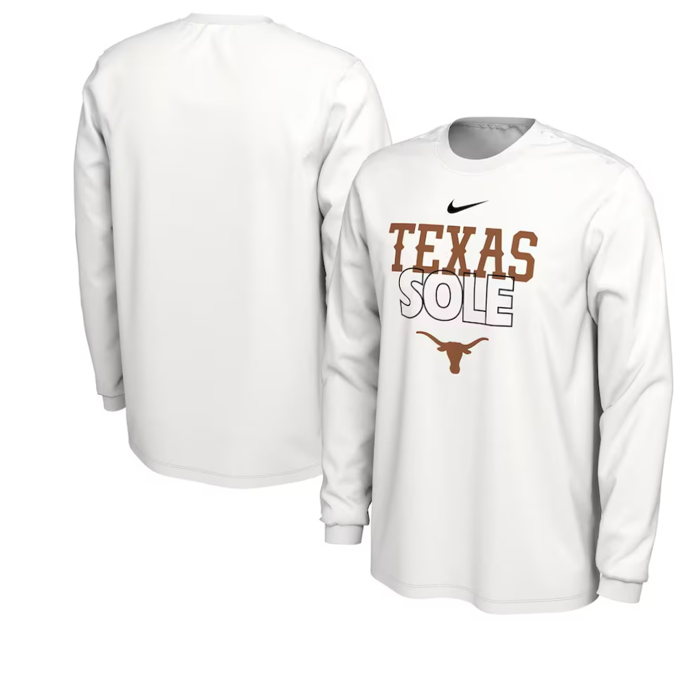 Texas Longhorns On Court Long Sleeve T-Shirt