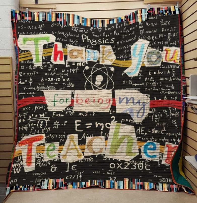 Thanks You For Being My Teacher 3D Customized Quilt Blanket