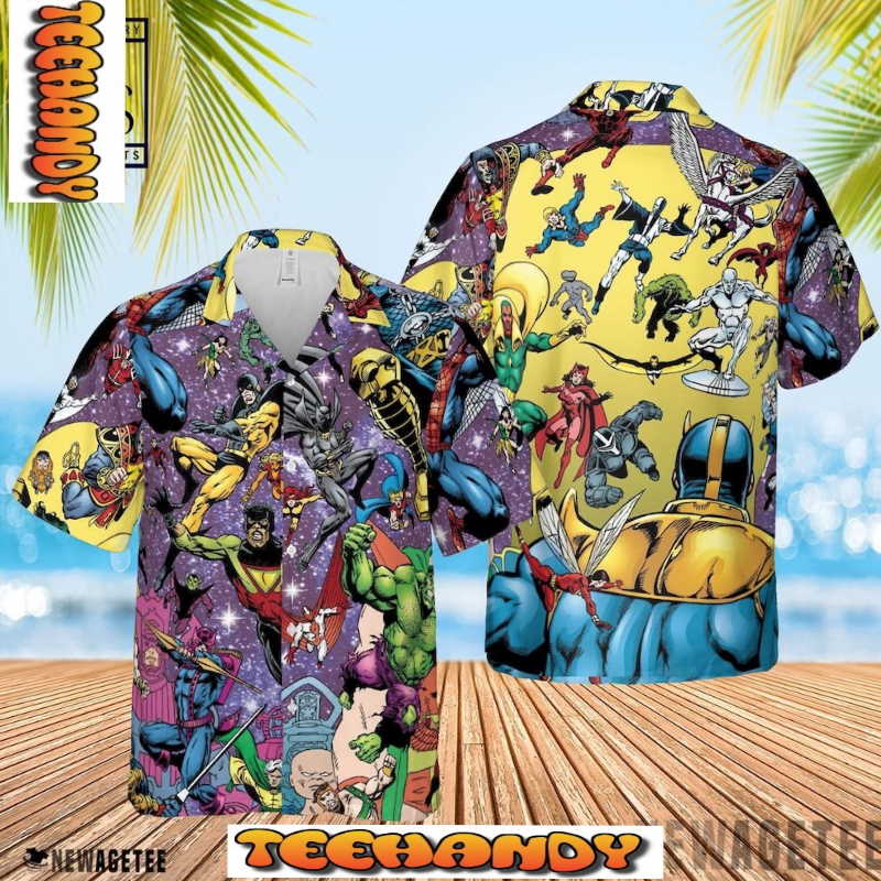 Thanos Marvel vs Avengers Hawaiian Shirt