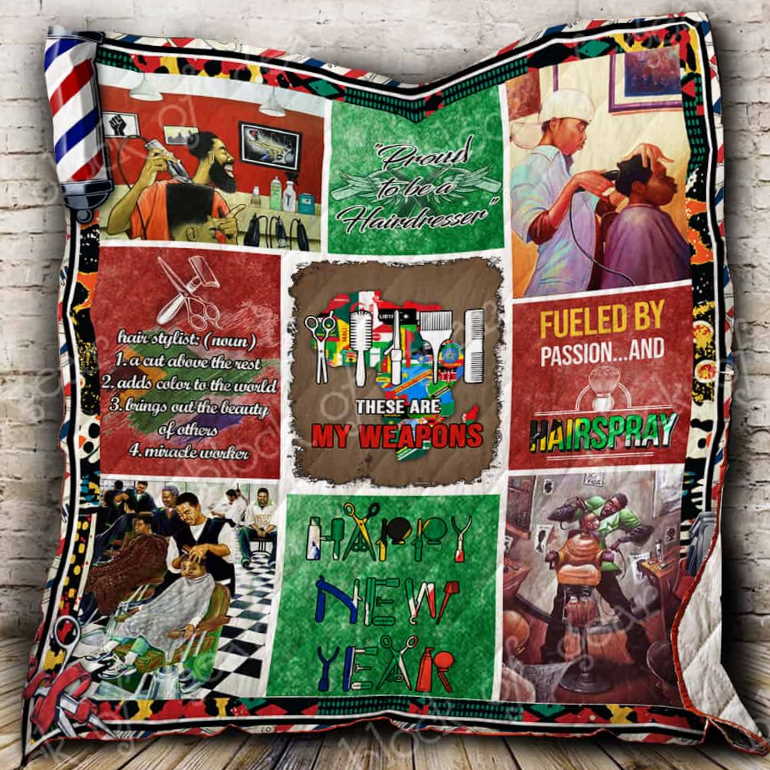 The Black Barbershop 3D Quilt Blanket