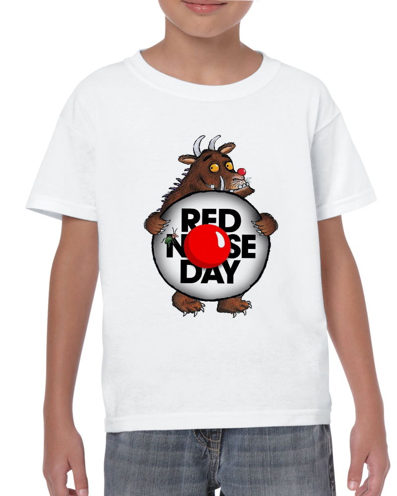 The Gruffalo Red Nose Day T Shirt Comic Relief Monster Fantasy Red Nose Party Shirt