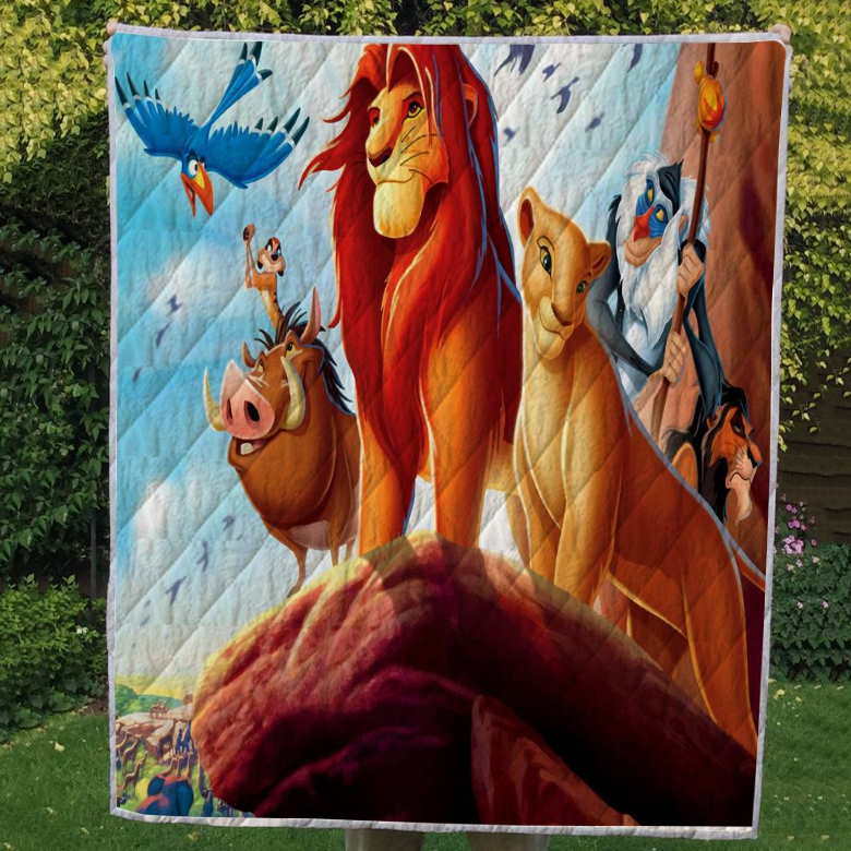 The King Lion2 Style 3D Customized Quilt Blanket