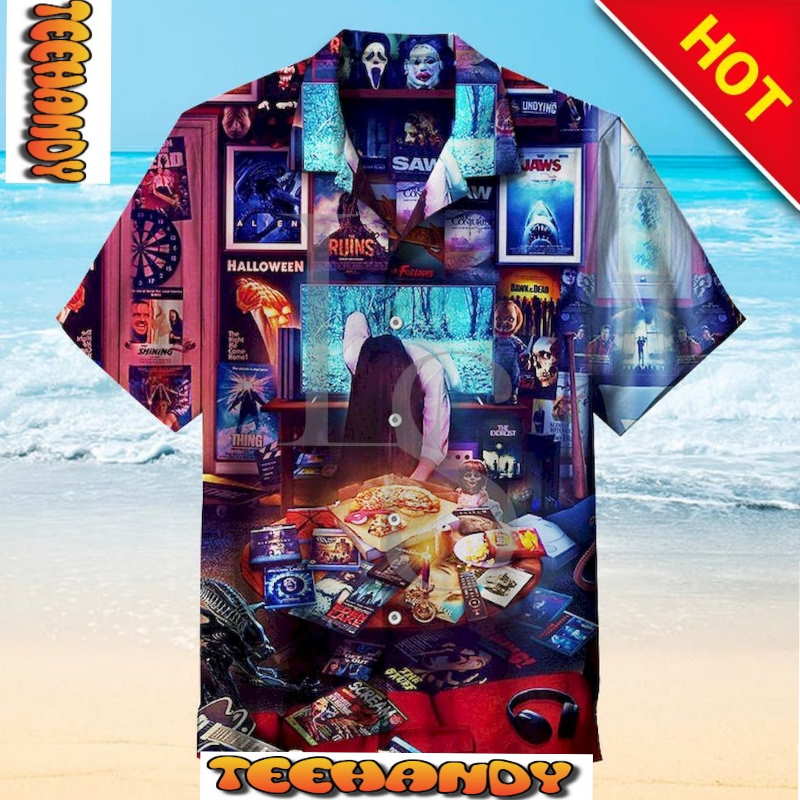 The Ring Nostalgic Horror Hawaiian Shirt