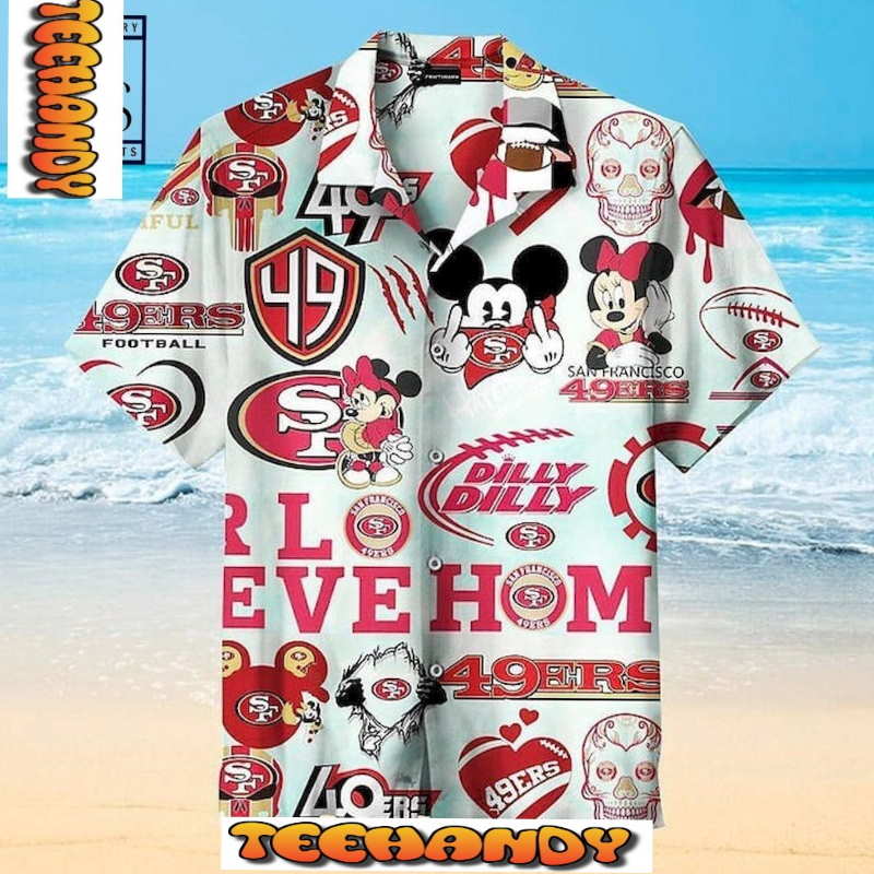 The San Francisco 49ers Dilly Dilly Mickey Hawaiian Shirt