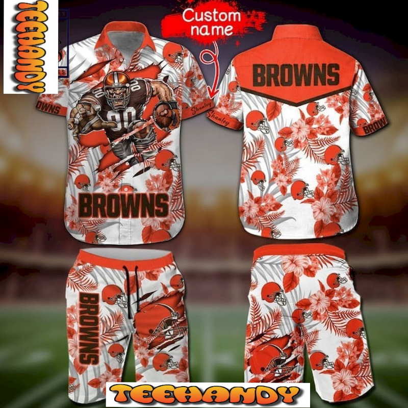 This Is Cleveland Browns Mascot Hawaiian Shirt And Short