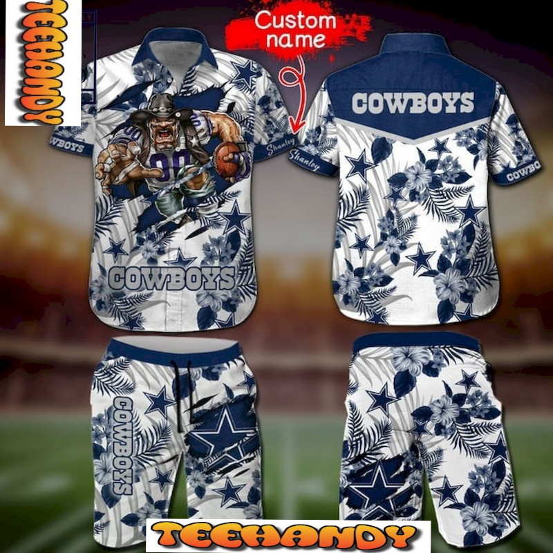 This Is Dallas Cowboys Mascot Hawaiian Shirt And Short