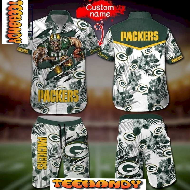 Green Bay Packers Hawaiian Shirt & Short