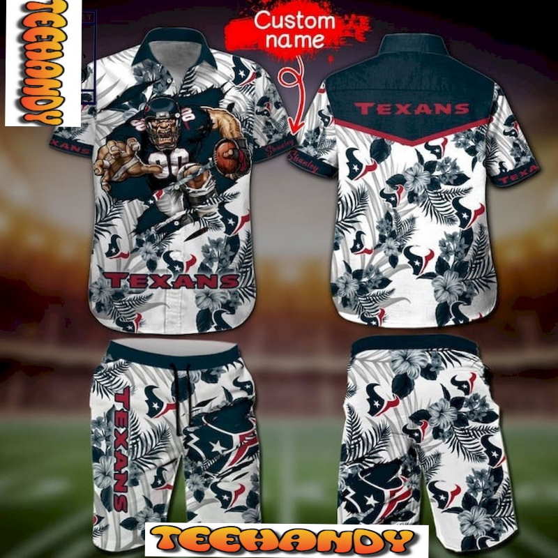 This Is Houston Texans Mascot Hawaiian Shirt And Short