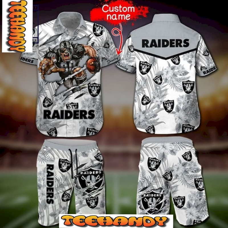 This Is Las Vegas Raiders Mascot Hawaiian Shirt And Short