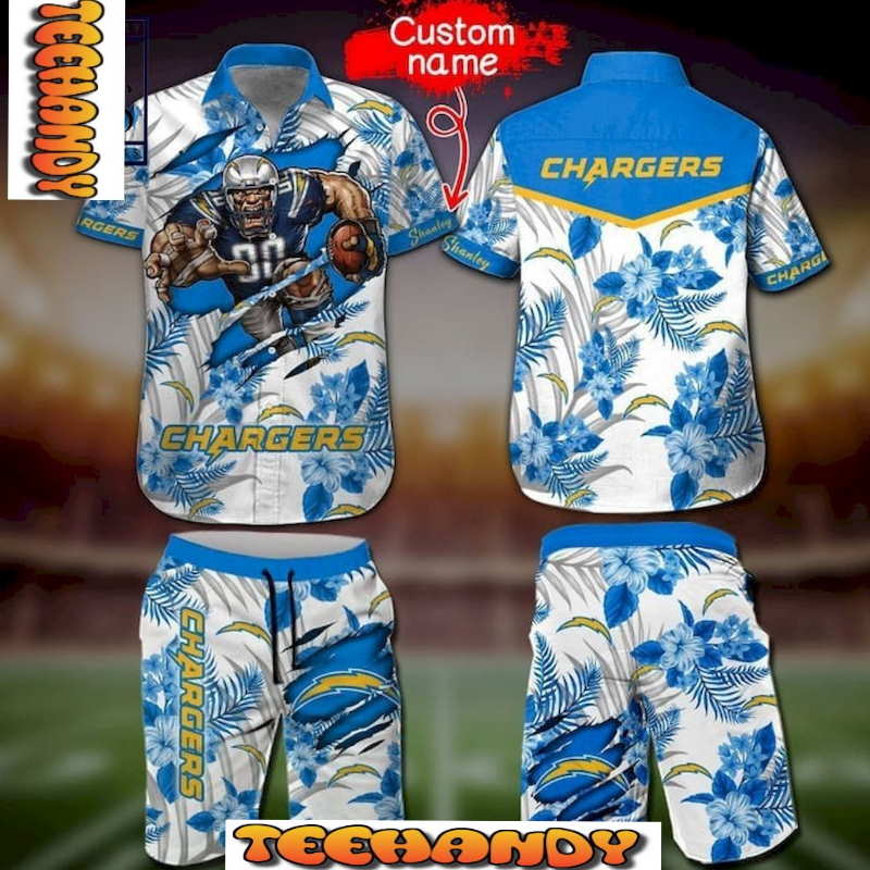 This Is Los Angeles Chargers Mascot Hawaiian Shirt And Short