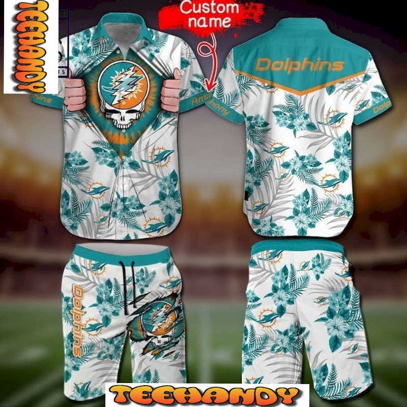 NFL Miami Dolphins Grateful Dead Hawaiian Shirt