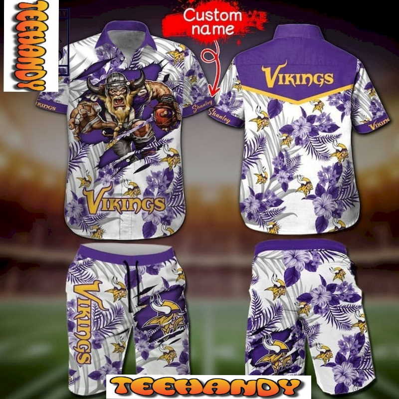 This Is Minnesota Vikings Mascot Hawaiian Shirt And Short