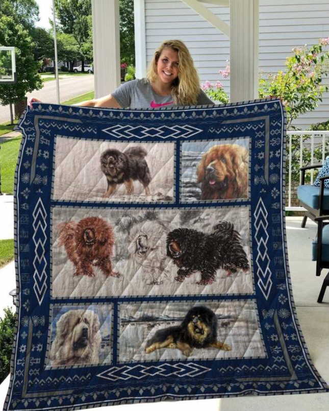 Tibetan Mastiff 3D Customized Quilt Blanket