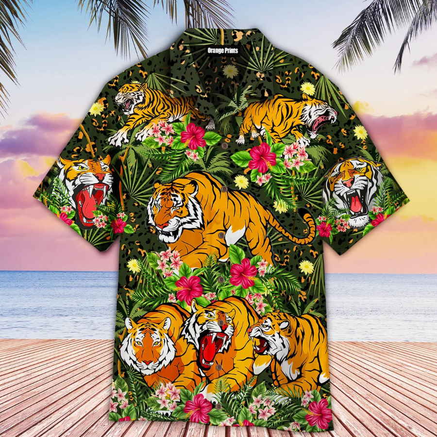 Tiger Tropical Aloha Hawaiian Shirt