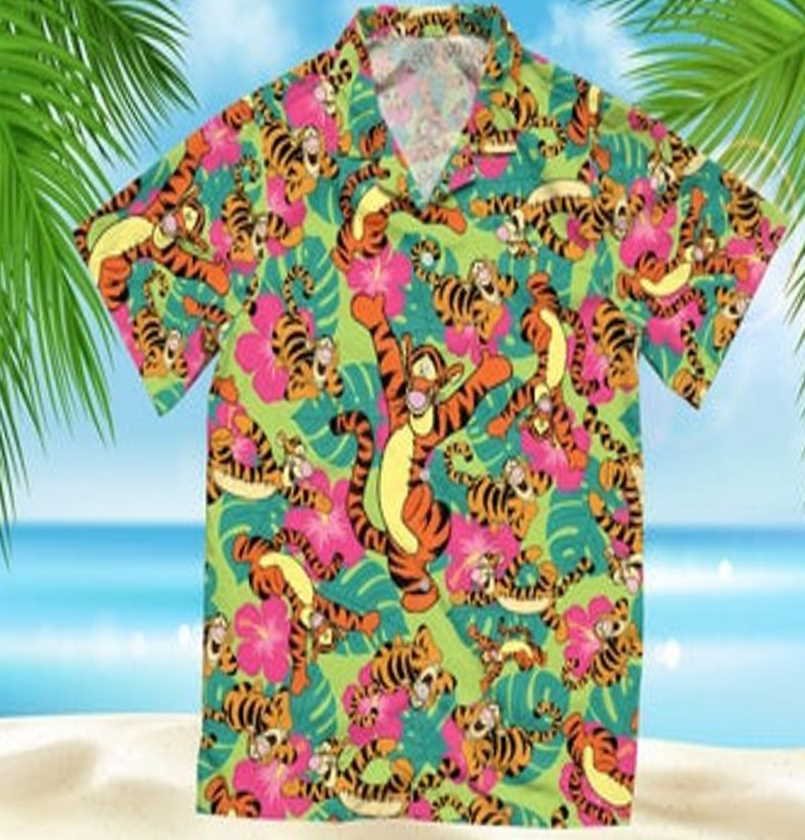 Tigger Cartoon Winnie The Pooh Hawaiian Shirt