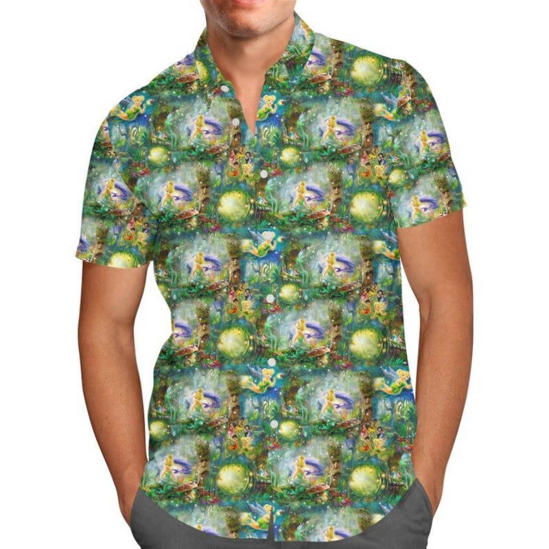 Tinkerbell In Pixie Hollow Disney Hawaiian Shirt