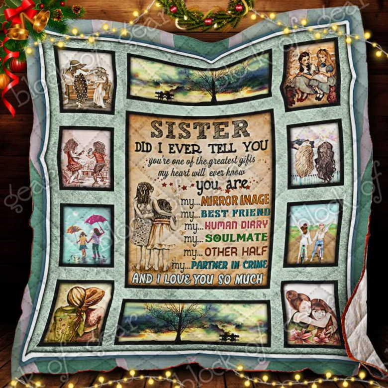 To My Beautiful Sister 3D Quilt Blanket