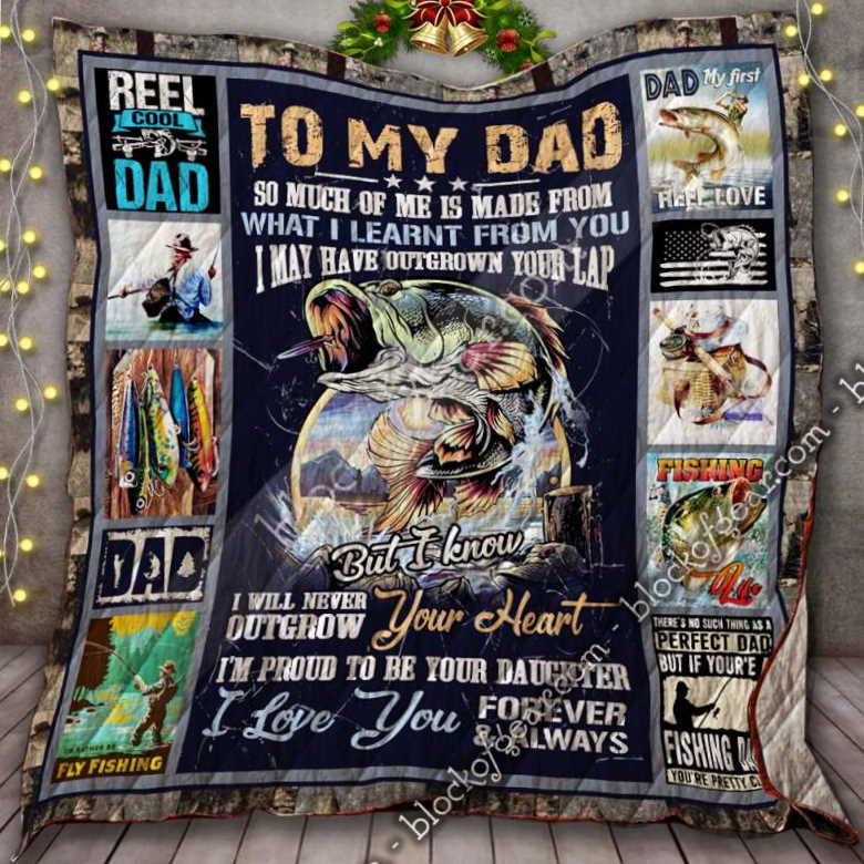 To My Dad, Fishing 3D Quilt Blanket