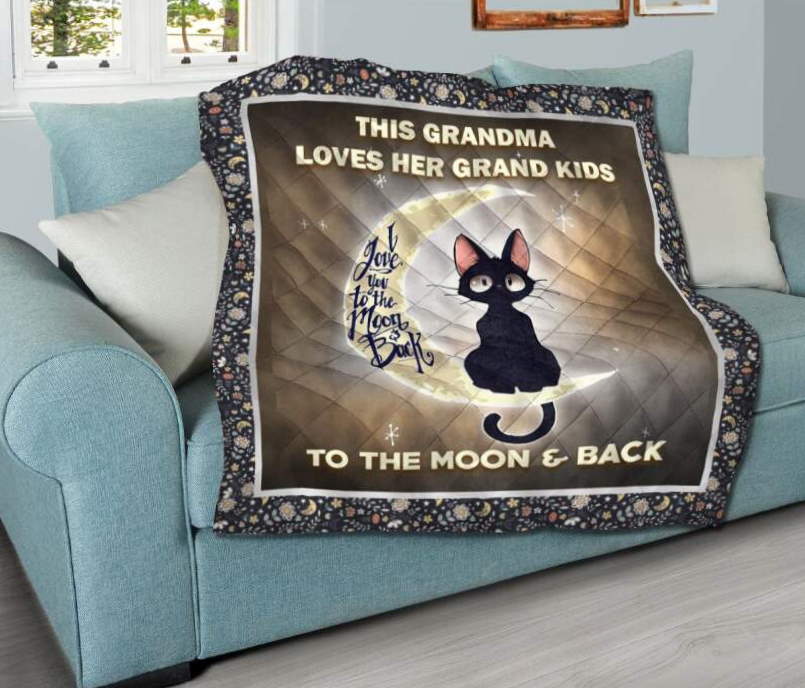 To My Grandma 3D Customized Quilt Blanket