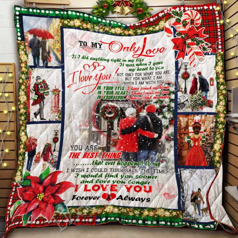 To My Only Love, You Are The Best Thing That Ever Happened To 3D Quilt Blanket