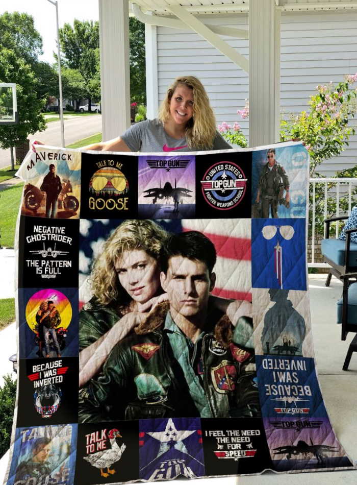 Top Gun Poster 3D Quilt Blanket