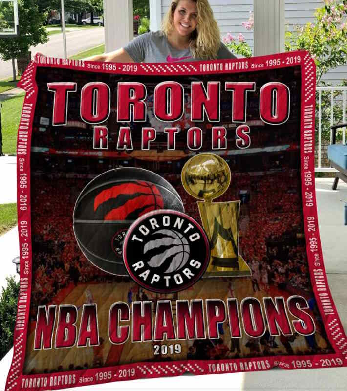 Toronto Raptors 3D Quilt Blanket