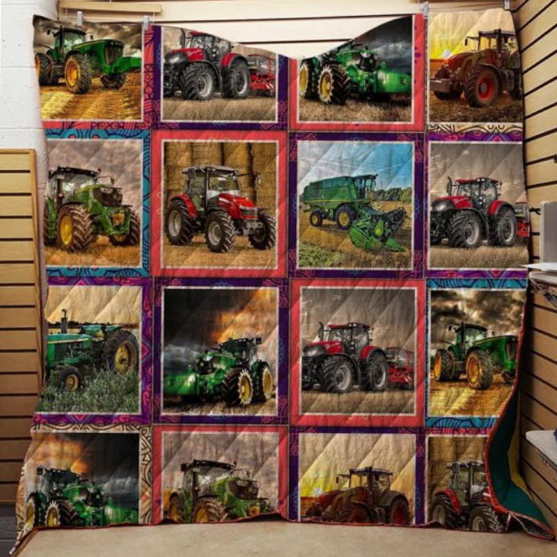 Tractor Best Friends Of Farmer 3D Customized Quilt Blanket