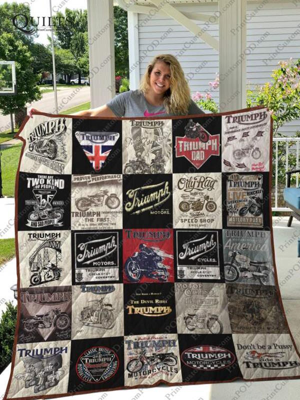 Triumph 3D Quilt Blanket