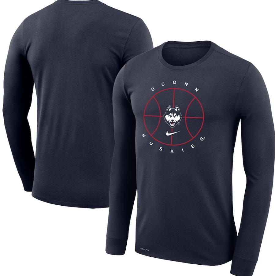 UConn Huskies Basketball Icon Legend Performance Long Sleeve T-Shirt