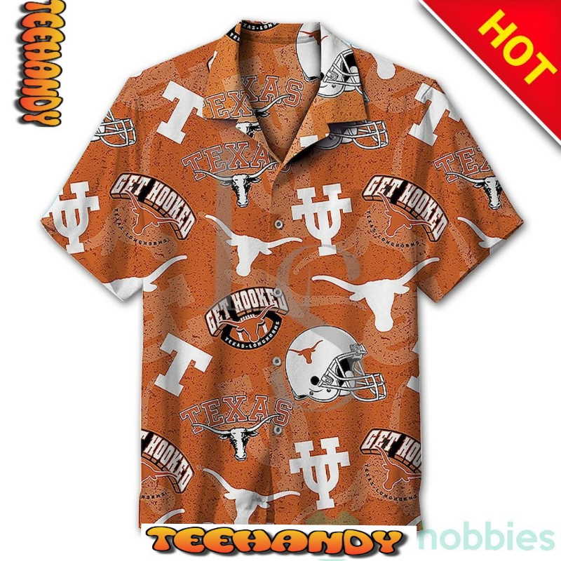 University Of Texas Get Hooked Hawaiian Shirt