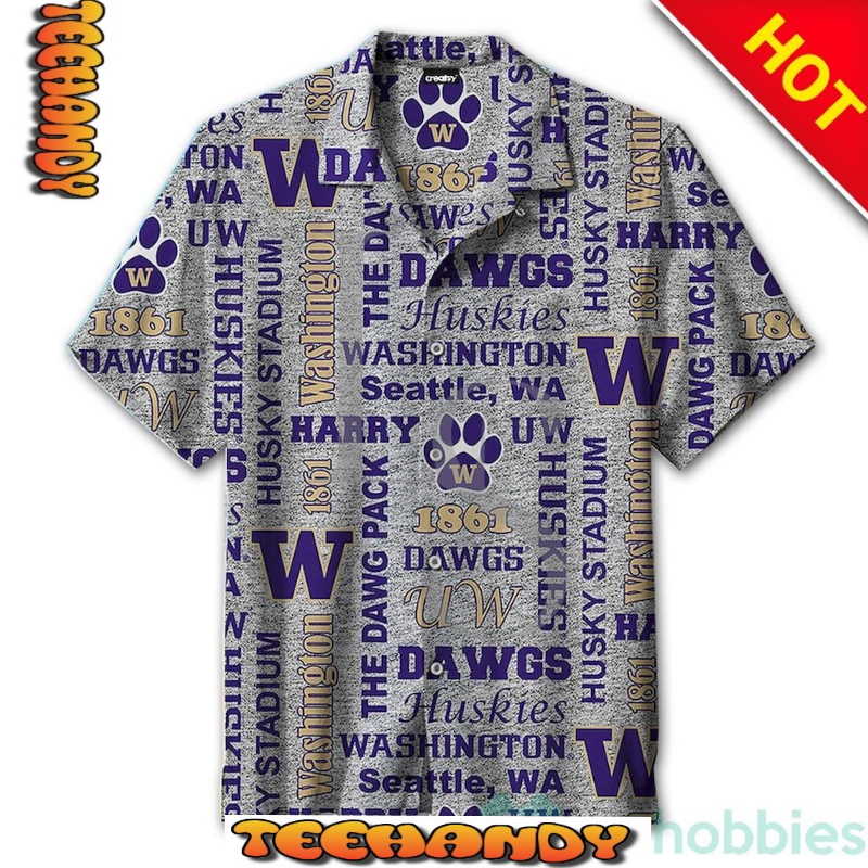 University Of Washington Huskies Hawaiian Shirt