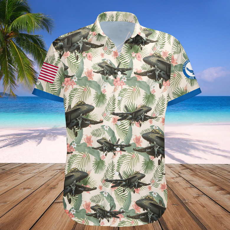 US Air Force United States Hawaiian Summer Shirt