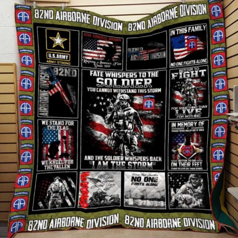 U.S Army 82Nd Airborne Printing Personalized Customized Quilt Blanket