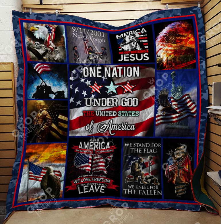 Us Independence 3D Customized Quilt Blanket