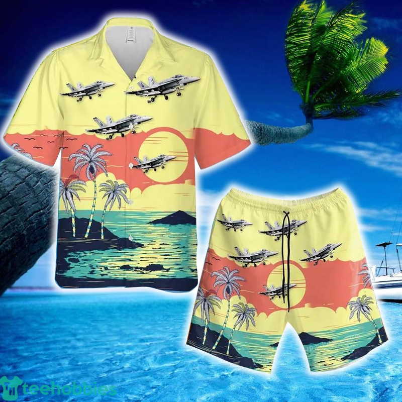 Us Navy Va 86 Sidewinders F A 18e Super Hornet Set Hawaiian Shirt And Short