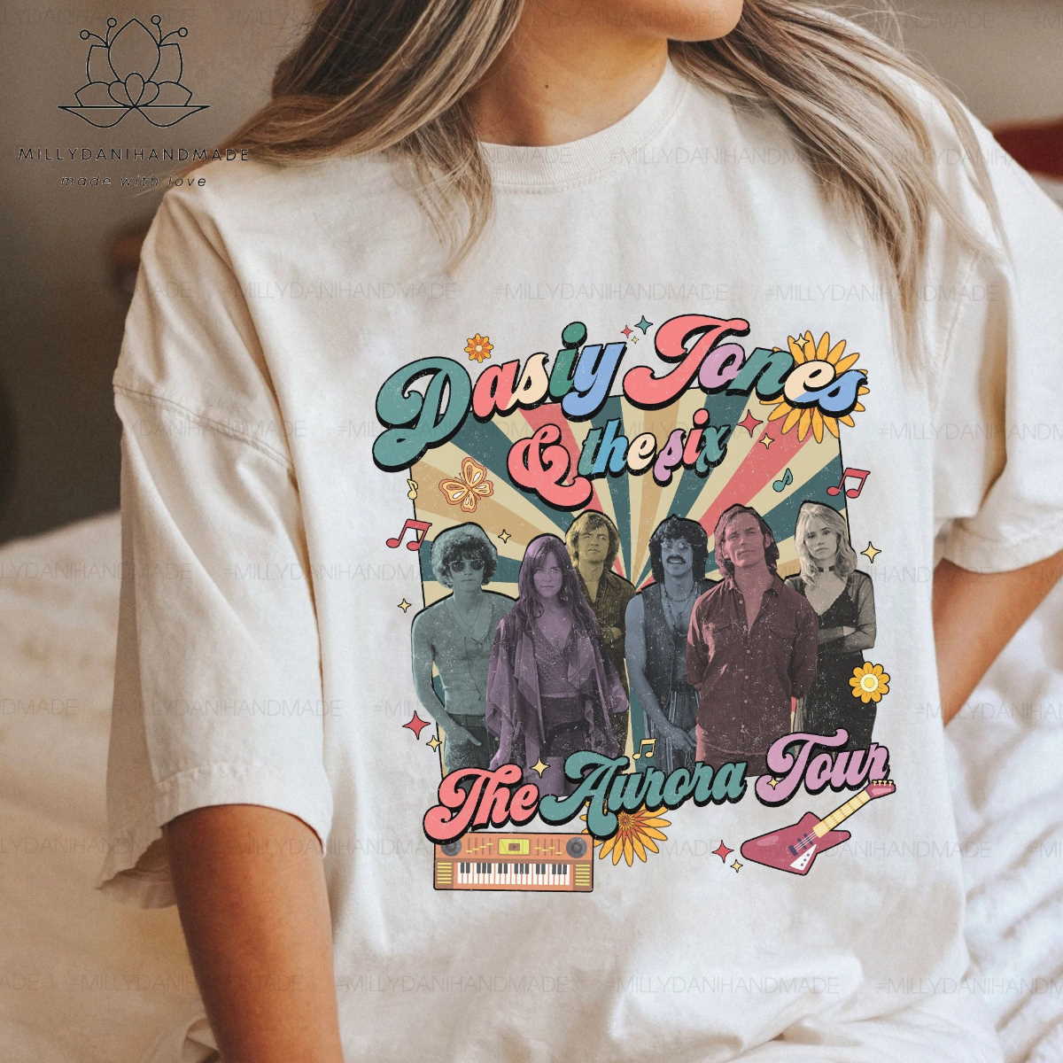 Vintage Daisy Jones & The Six Shirt, Brilliant Taylor Jenkins Reid Shirt