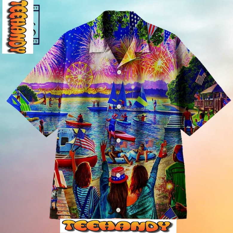 Visiting The Lake in Independence Day Hawaiian Shirt