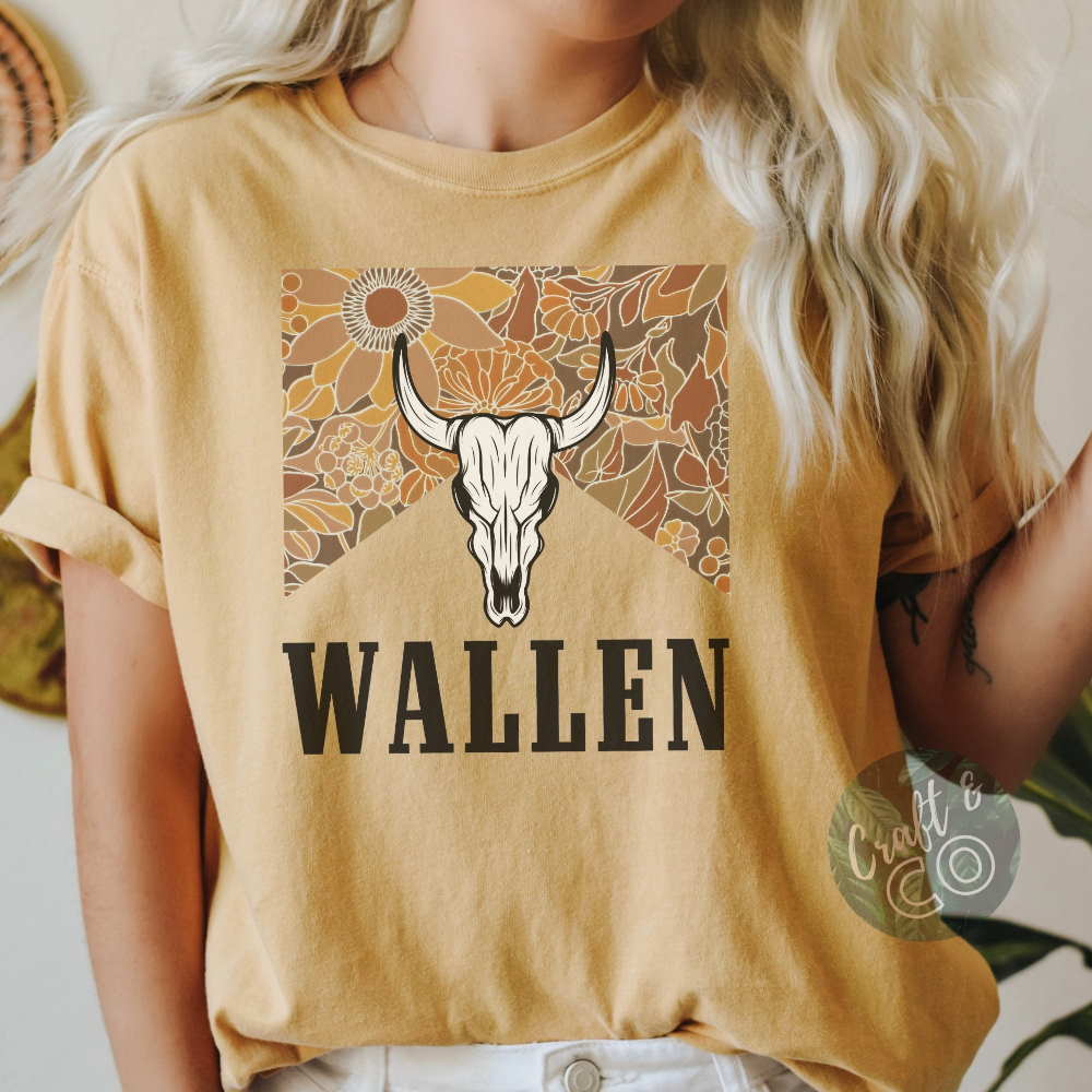 Wallen Country Concert Shirt, Unisex Garment-Dyed T-shirt