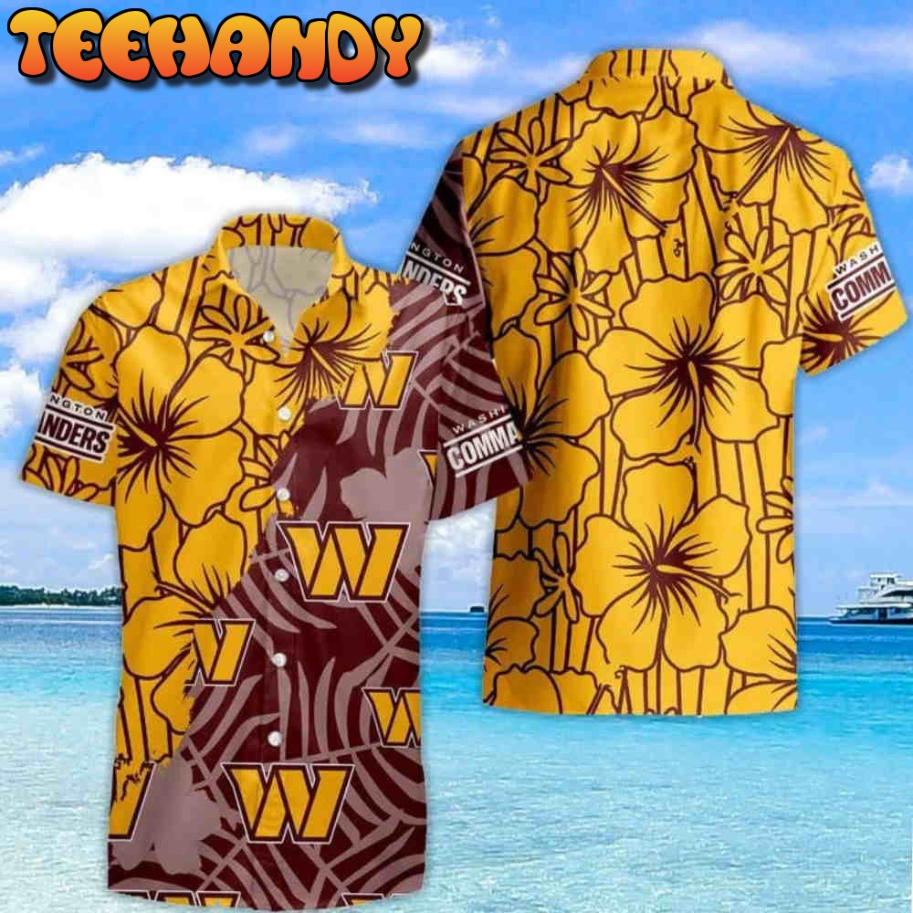 Washington Commanders Tropical Flowers Limited Edition Hawaiian Shirt