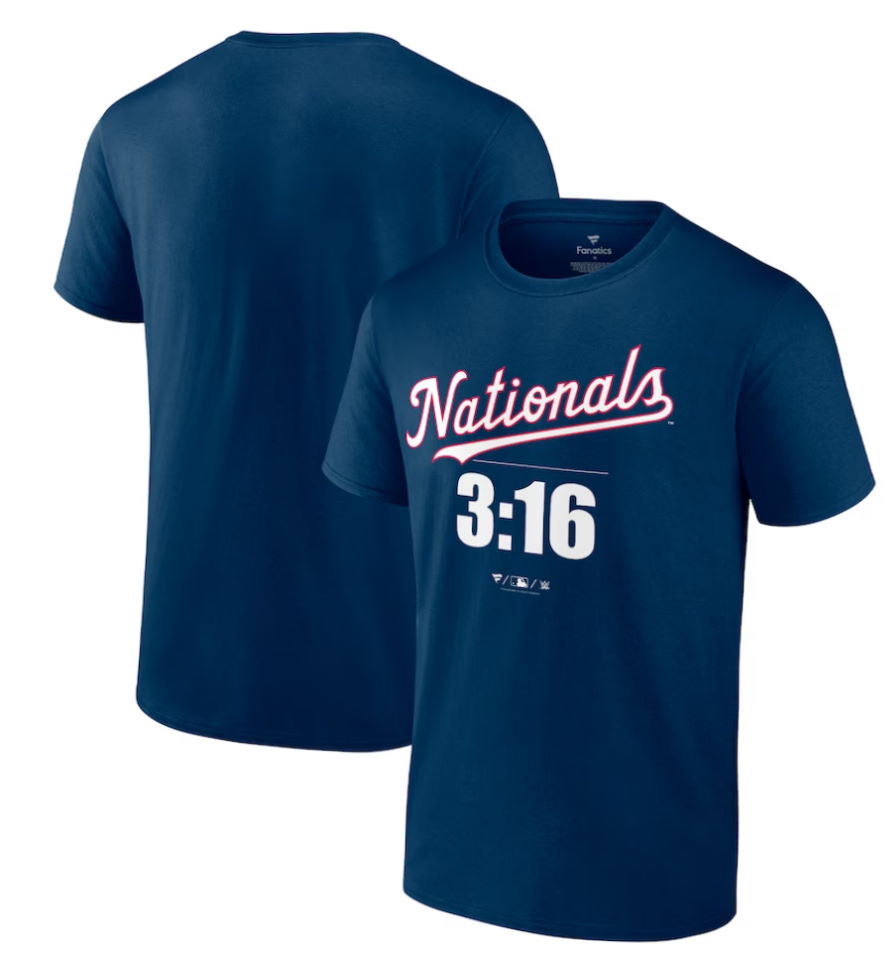 Washington Nationals Stone Cold Steve Austin Navy 3:16 T-Shirt