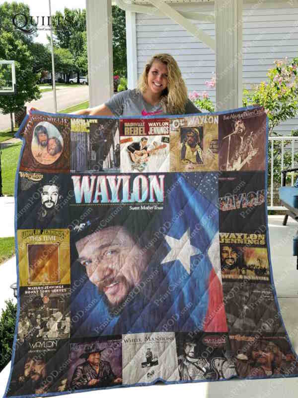 Waylon Jennings 3D Quilt Blanket