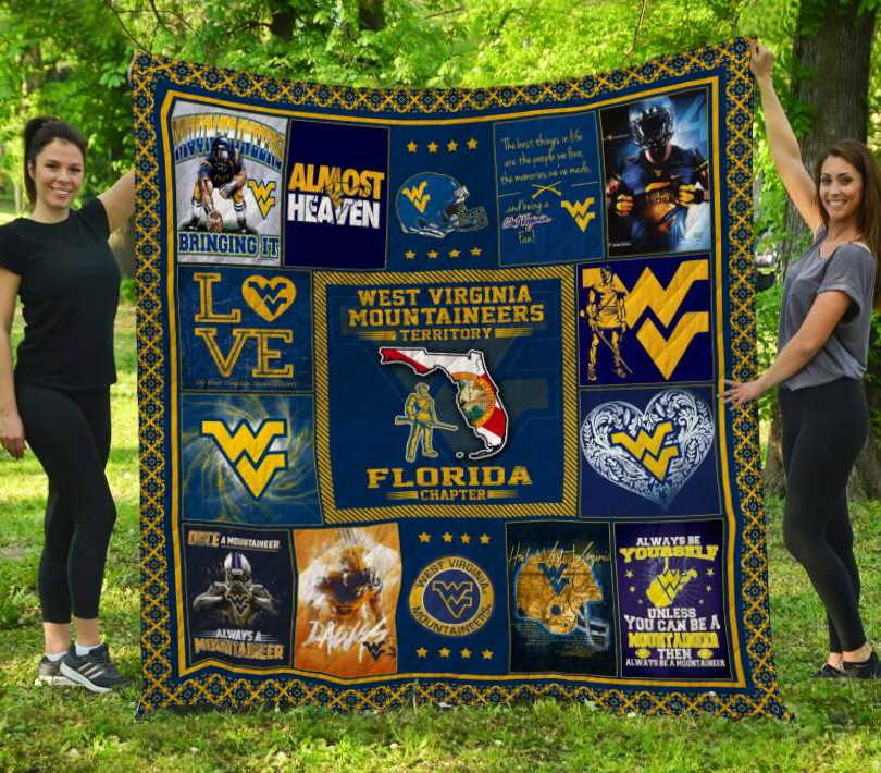 West Virginia Mountaineers Florida 3D Customized Quilt Blanket