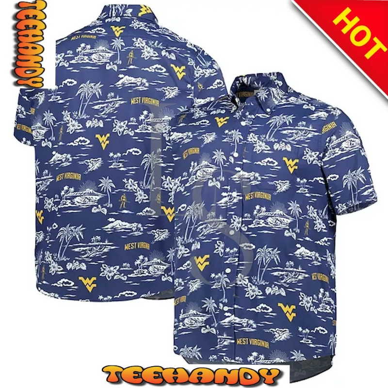 West Virginia Mountaineers Island Custom Hawaiian Shirt