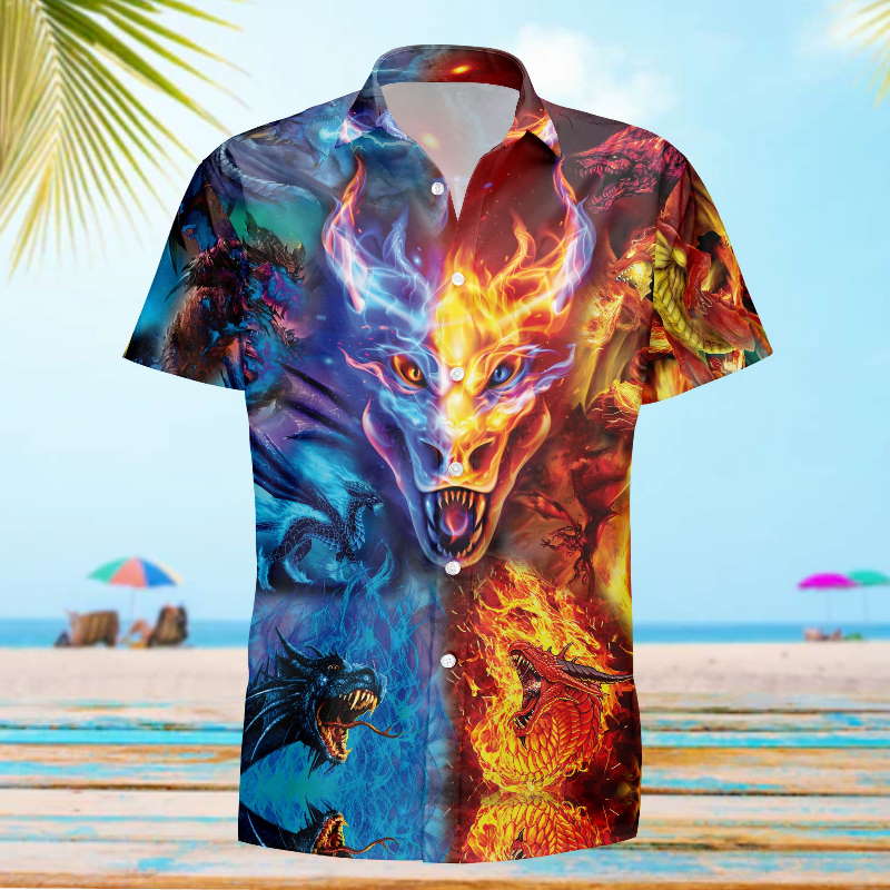 World Ends In Fire And Ice But Dragons Do Not Hawaiian Shirt