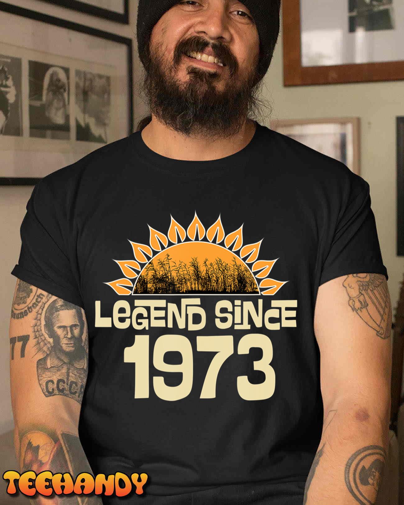 1973 Birthday Legend Since Retro Vintage T-Shirt