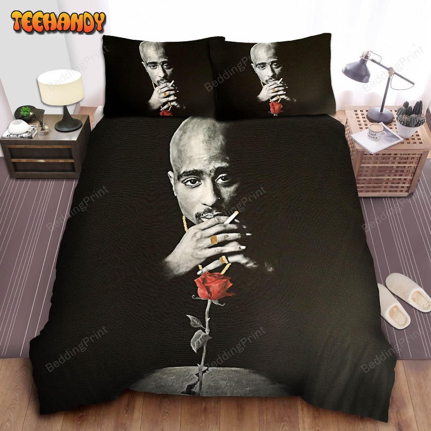 2pac Cigarette And Rose Bedding Sets