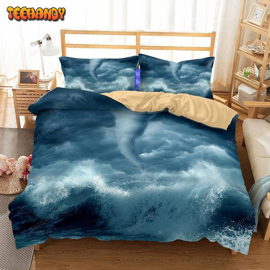 3 Piece Tornado Hurricane Florence Path Household Goods Bedding Sets