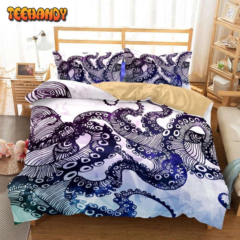 3d Animalnow Octopus Leopard Printed Queenize Bedding Set