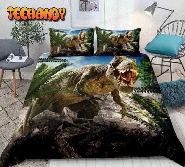 3d Dinosaur Destroy Park Bedding Sets