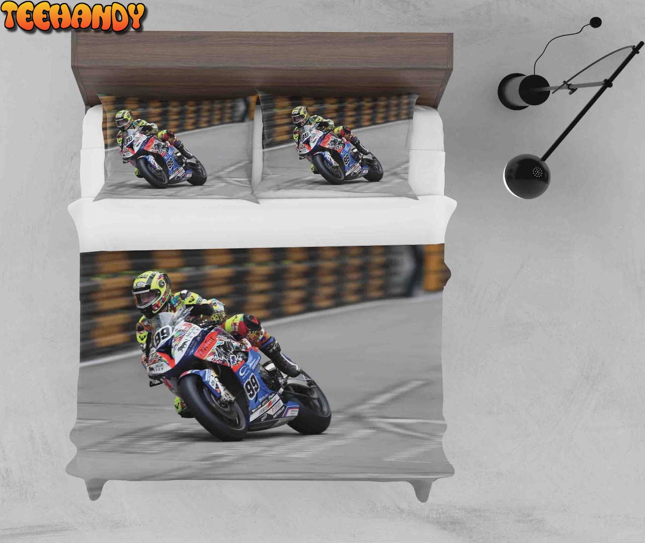 3D Dirt Bike Road Bedding Set